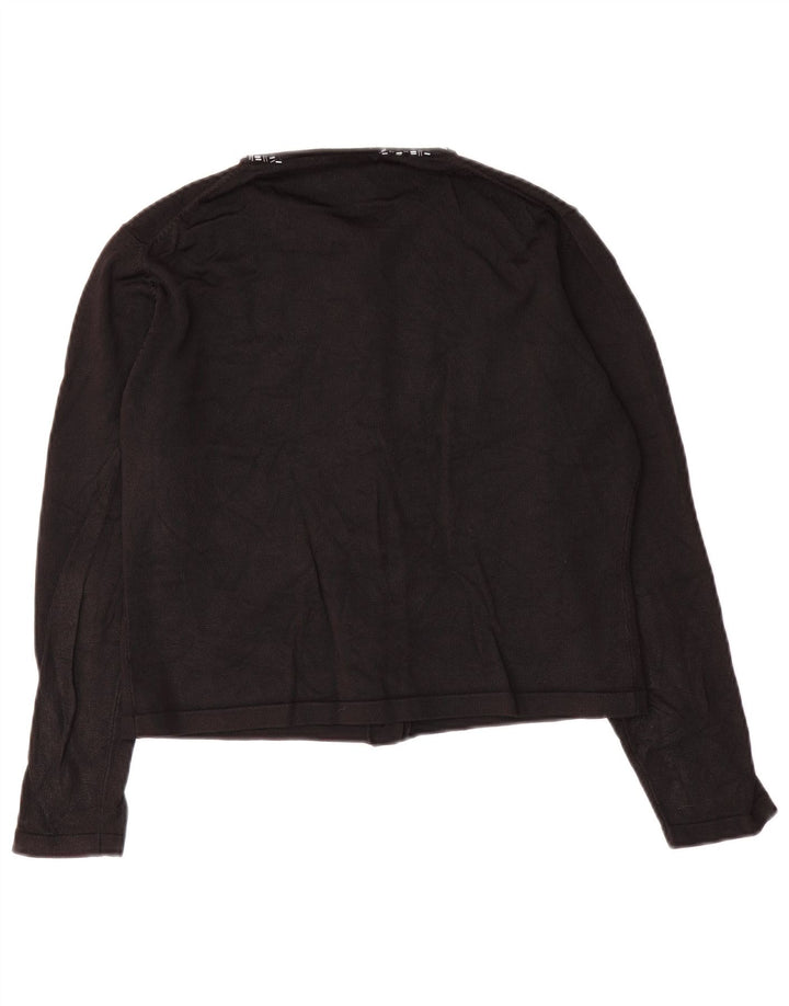 Pulover cardigan crop pentru femei Marks & Spencer UK 12 Medium Black