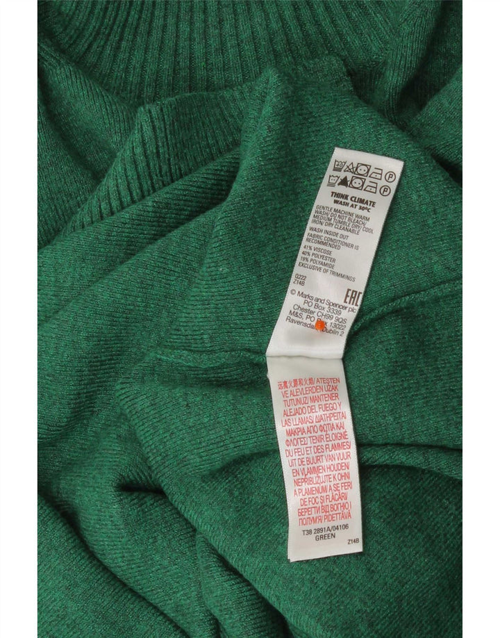 Pulover cu gât țestoasă pentru femei Marks & Spencer UK 14 verde mediu