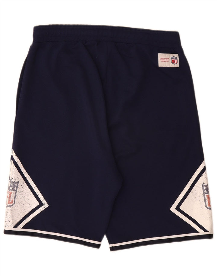 Pantaloni scurți sport grafic NFL pentru bărbați, medii, albastru marin, blocuri de culoare