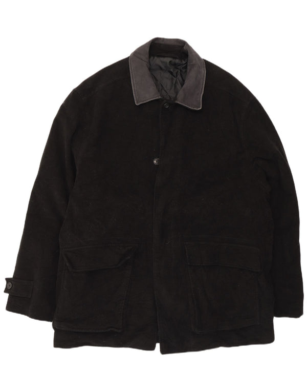 Palton pentru bărbați Marks & Spencer UK 44 2XL bumbac negru