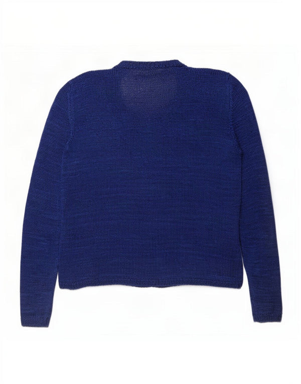 Pulover cardigan pentru femei Claudio Ferretti UK 12 Medium Blue Flecked