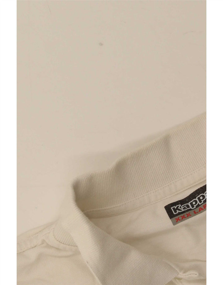 Tricou polo pentru bărbați Kappa 3XL alb