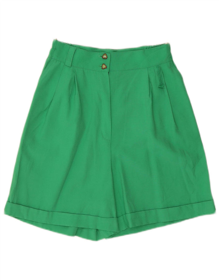 Pantaloni scurti chino vintage pentru femei W26 Small Green Viscose