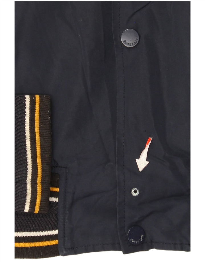 Jachetă Varsity Grafică Superdry pentru bărbați UK 40, mare, albastru bleumarin