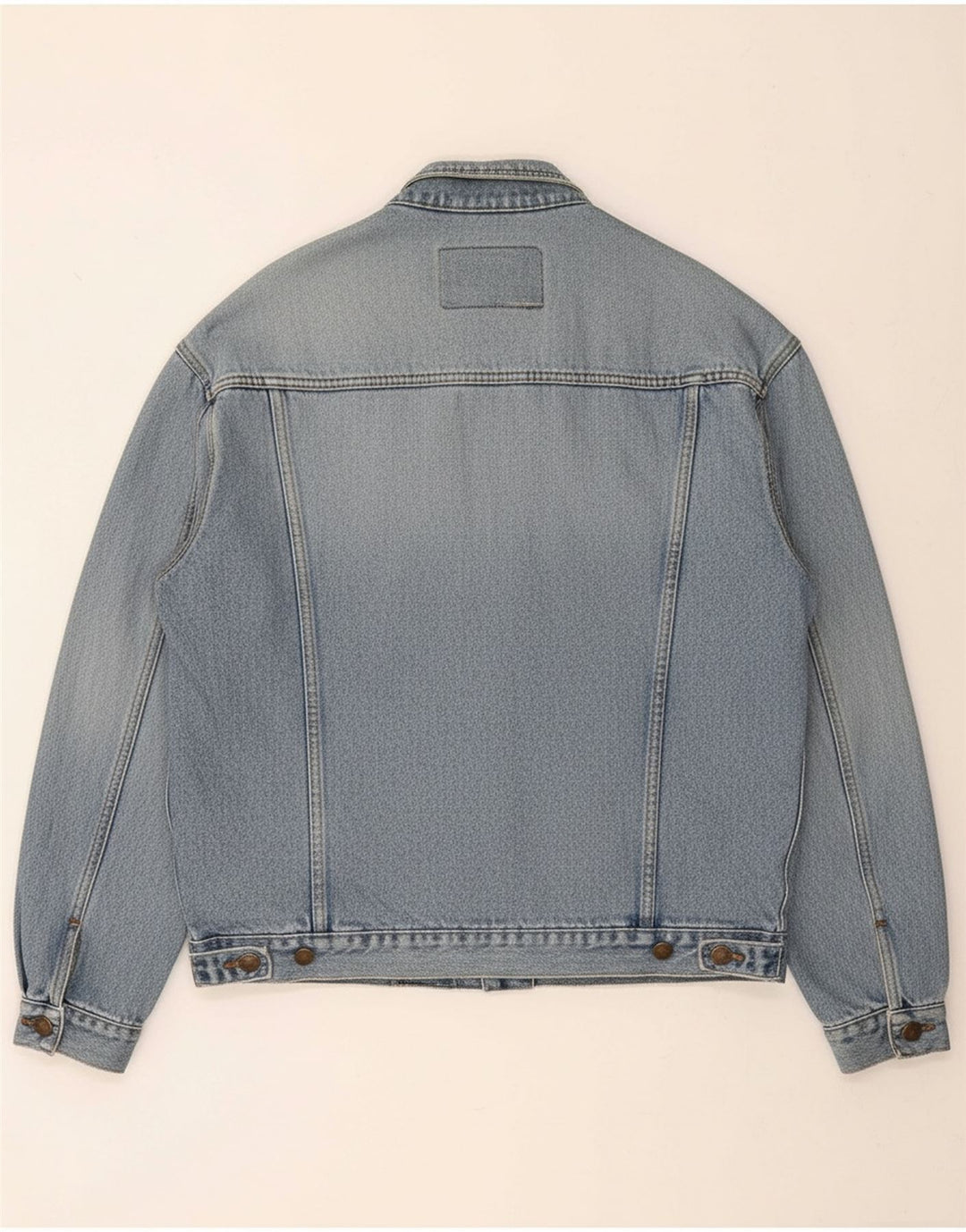 CASUCCI Mens Denim Jacket UK 40 Large Blue Cotton