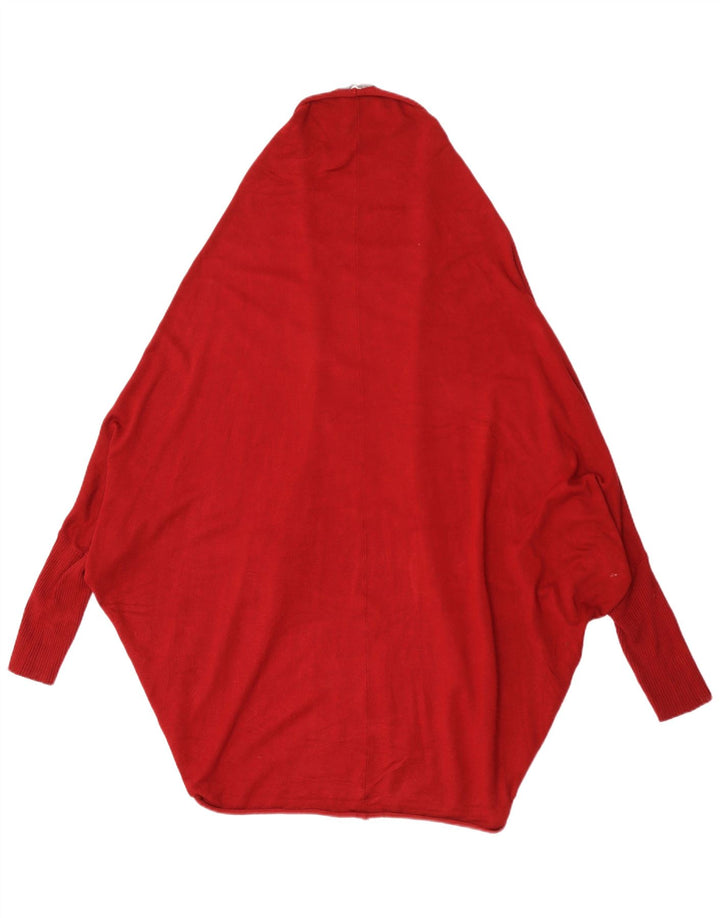 Pulover Poncho Cardigan pentru Damă Zara UK 14 Maroon Mediu