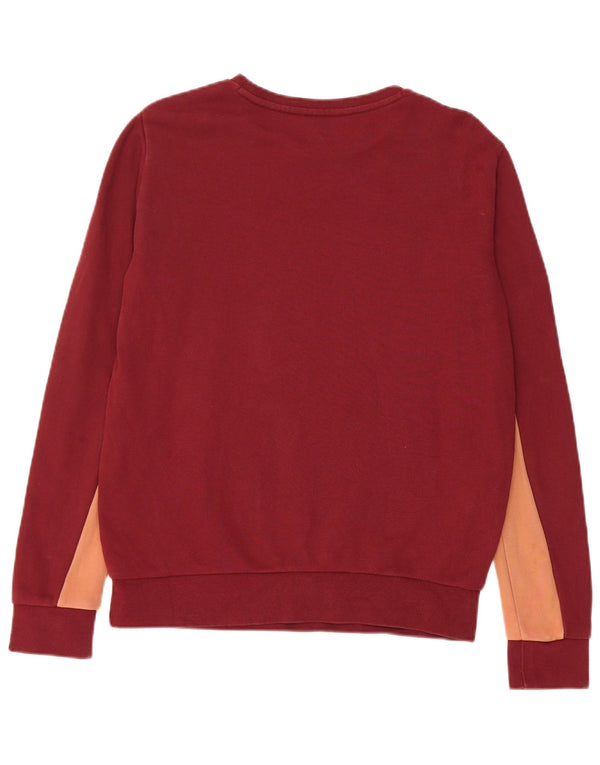 Pulover de hanorac Lee pentru femei, cu croiala normală, UK 6 XS Burgundy Colorblock