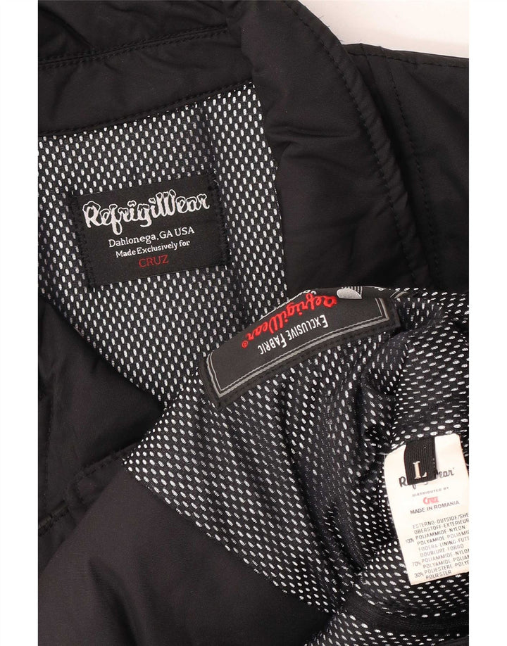 Jachetă pentru damă Refrigiwear Cruz Windbreaker UK 14, mare, neagră, poliamidă