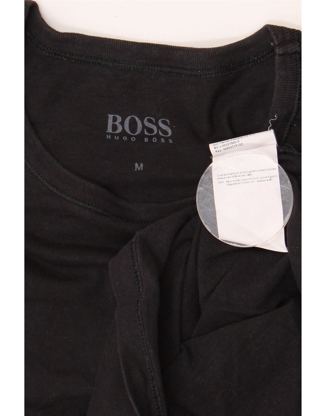 Tricou Bărbați HUGO BOSS Top Mediu Negru Bumbac