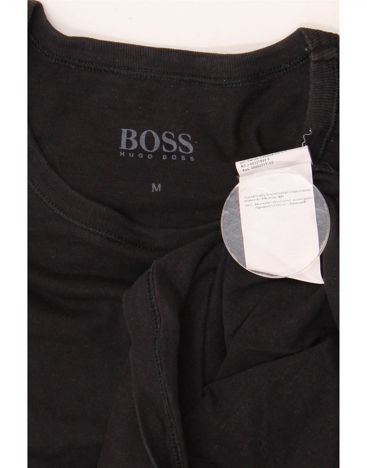 Tricou Bărbați HUGO BOSS Top Mediu Negru Bumbac