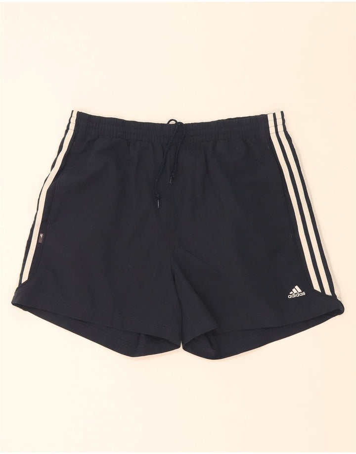 Pantaloni scurți sport pentru bărbați Adidas, mari, albastru, poliester