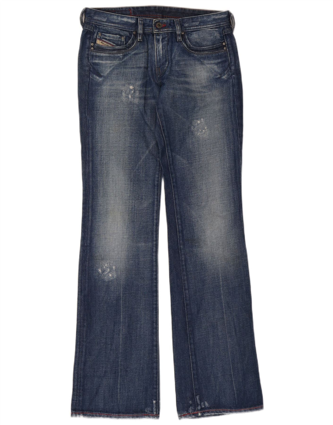Jeans Bootcut pentru femei Distressed Diesel W27 L34 Bumbac albastru