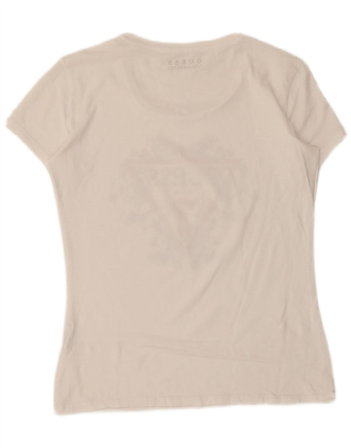 Tricou grafic Guess pentru femei Top UK 12 Medium White