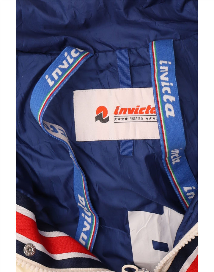 Jachetă căptușită cu glugă pentru bărbați Invicta UK 36 Poliamidă albă mică