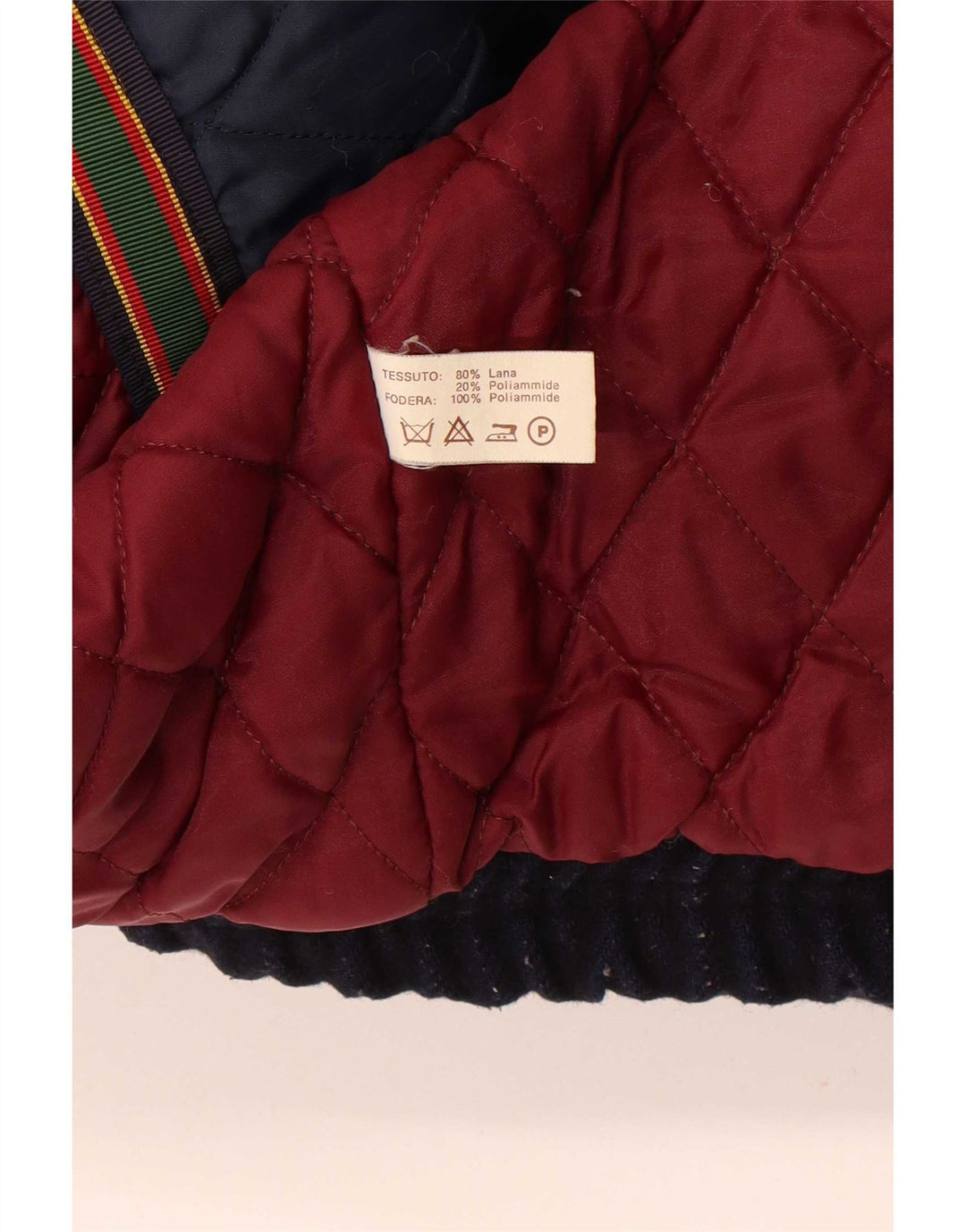 Bomber Vintage pentru bărbați UK 42 XL Lână bleumarin