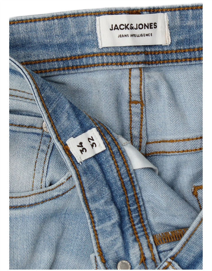 Blugi slim pentru bărbați Jack & Jones W34 L30 bumbac albastru