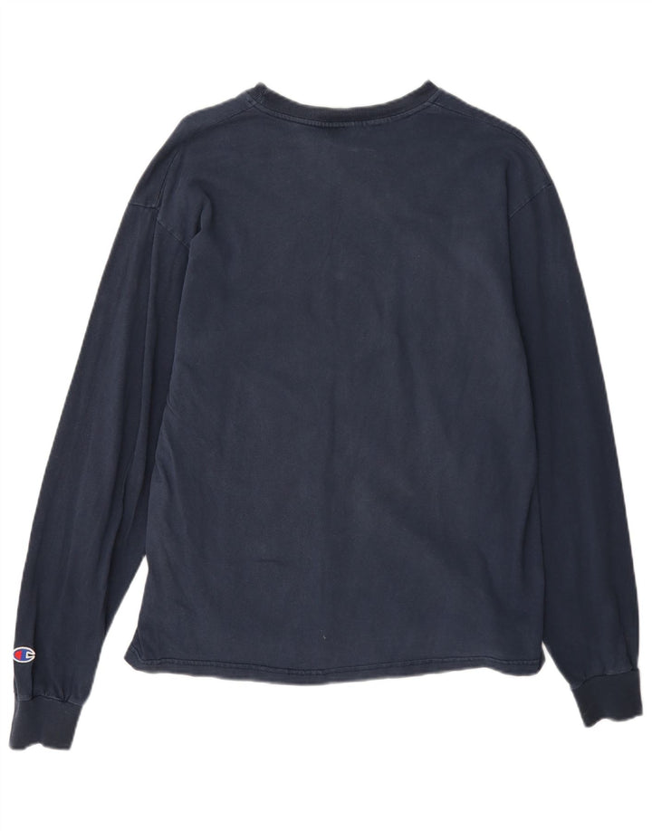 Top pentru femei Champion cu mânecă lungă UK 14 Medium bleumarin Bumbac