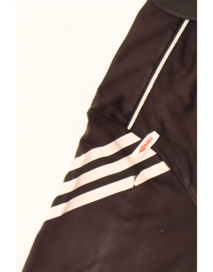 Tricou polo Adidas Climacool pentru bărbați, poliester mediu negru