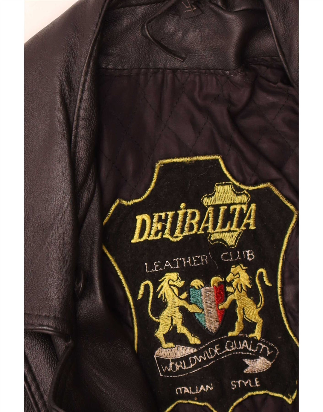 Jachetă de motociclist din piele vintage pentru femei UK 14 Medium din piele neagră