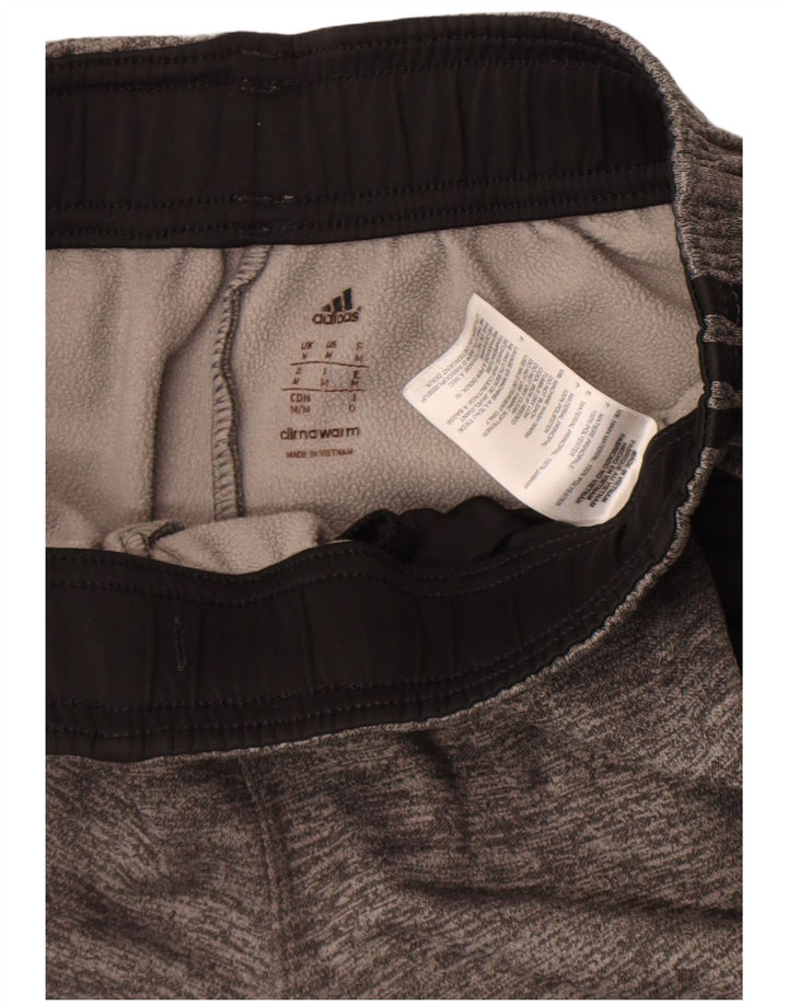 Pantaloni de trening Adidas Climawarm pentru bărbați, gri mediu, poliester pătat