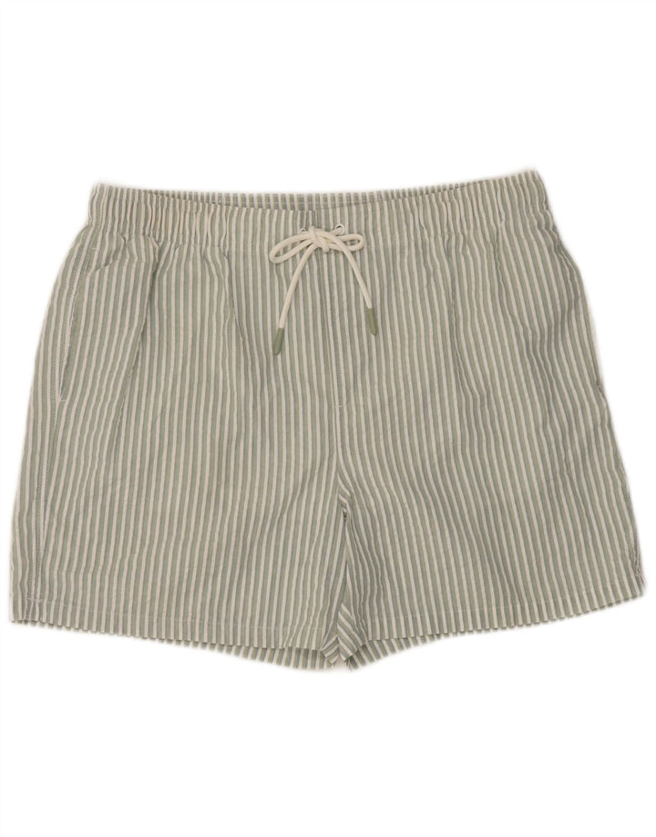 Pantaloni scurți de înot pentru bărbați Marks & Spencer, mari, cu dungi verzi