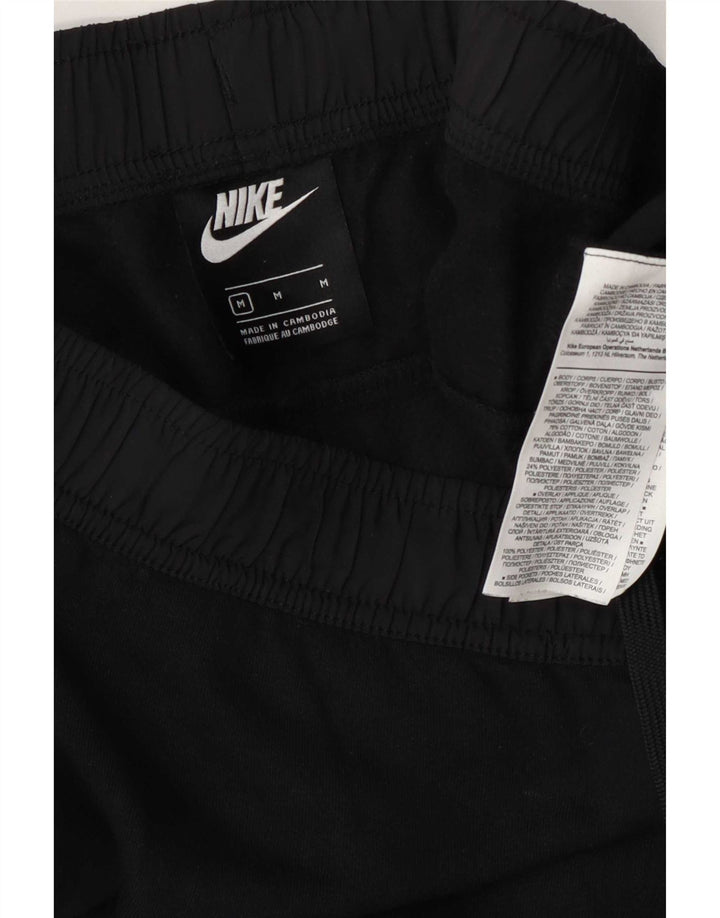 Pantaloni de trening grafic Nike pentru bărbați Joggeri, bumbac mediu negru