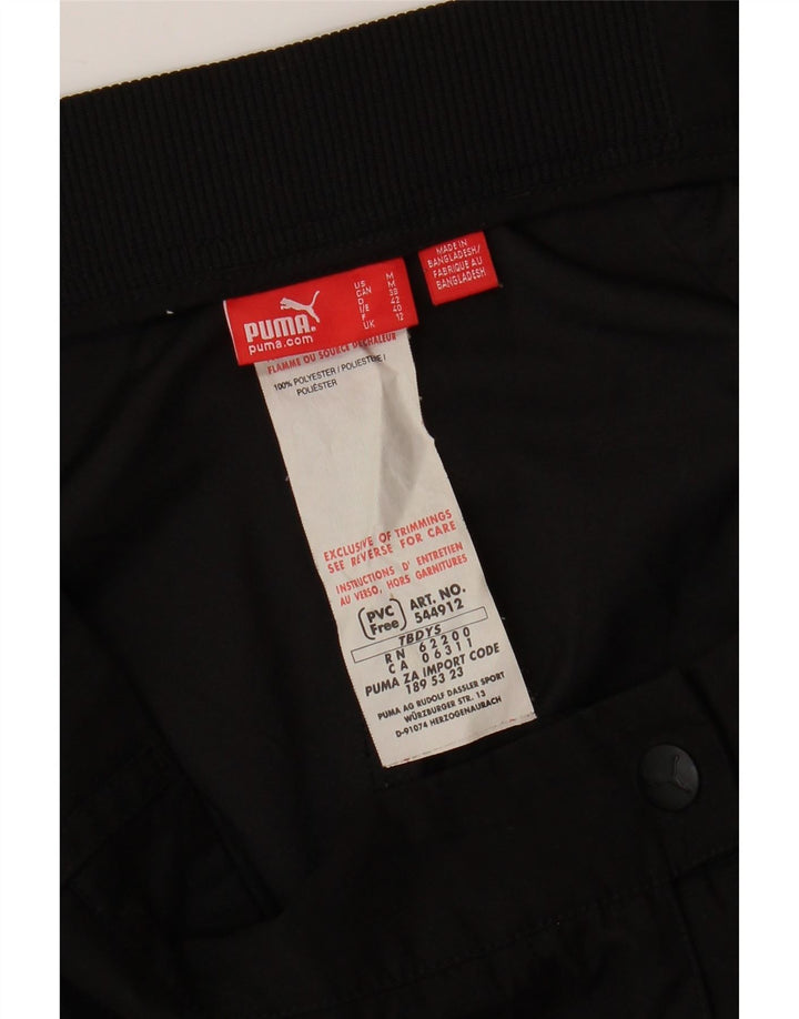 Bermude PUMA pentru femei UK 12 Medium W30 Poliester negru