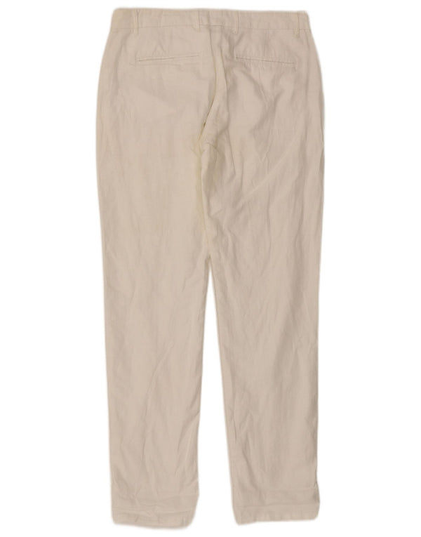 Pantaloni chino subțiri pentru femei Gap UK 4 XS L30 L29 in alb