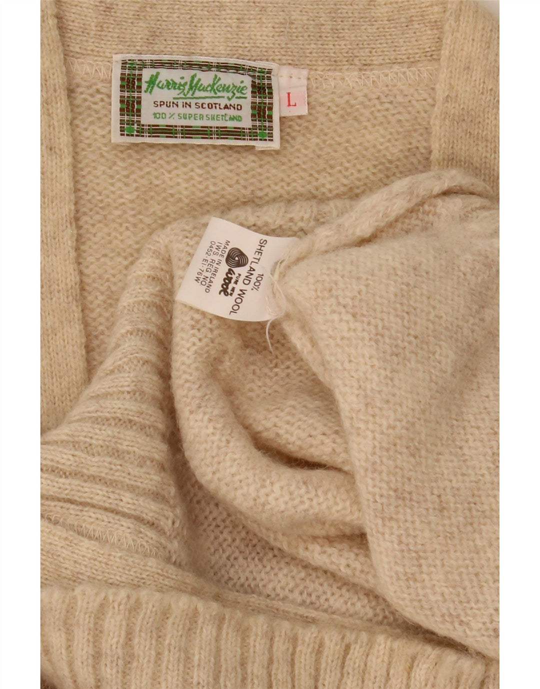 Cardigan Vintage pentru bărbați, lână mare, bej