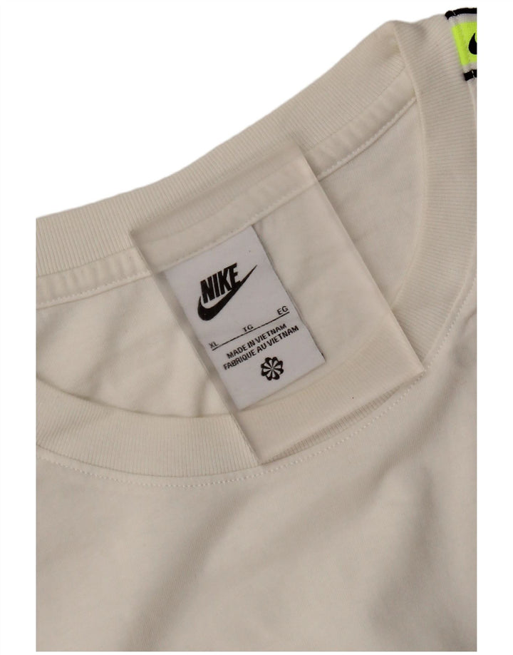 Tricou grafic pentru bărbați Nike Top XL, alb, bloc de culoare