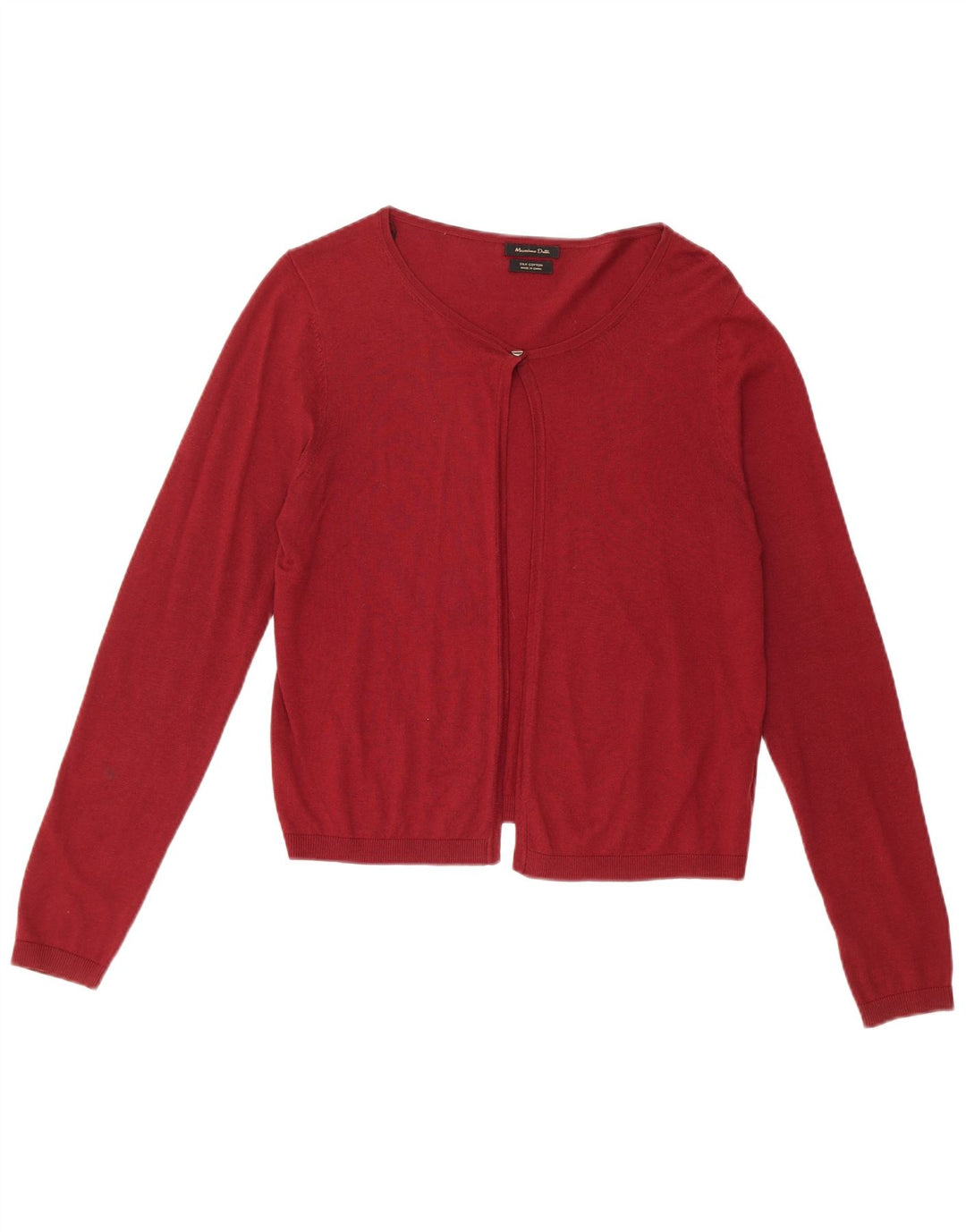 Jumper Bolero Massimo Dutti pentru femei UK 14 Medium Burgundy Mătase