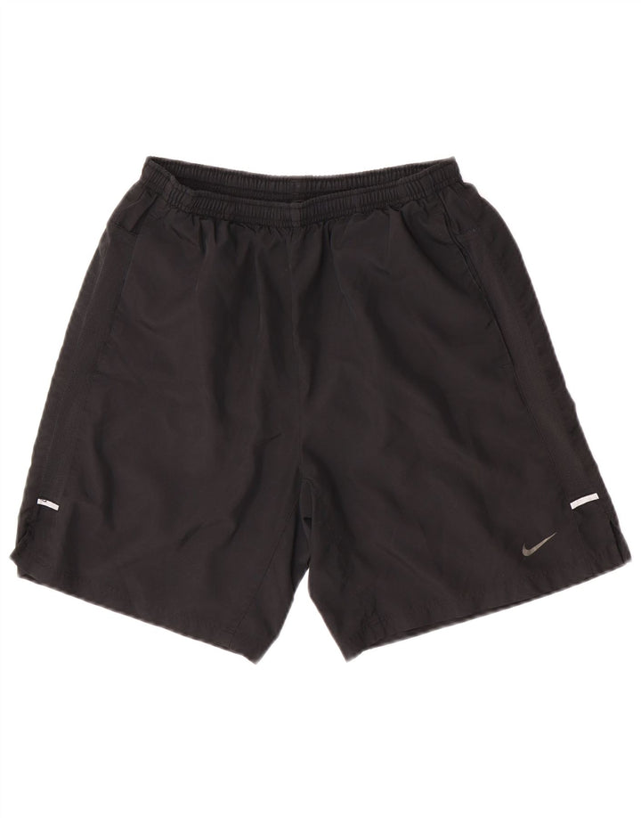 Pantaloni scurți sport Nike Dri Fit pentru bărbați, poliester negru mic
