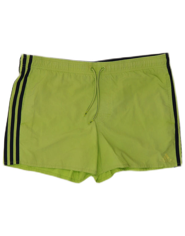 Pantaloni scurți de înot ADIDAS pentru bărbați, poliester verde mediu