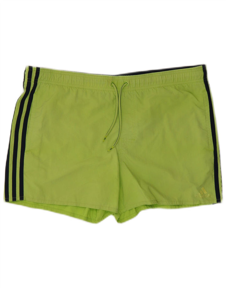 Pantaloni scurți de înot ADIDAS pentru bărbați, poliester verde mediu