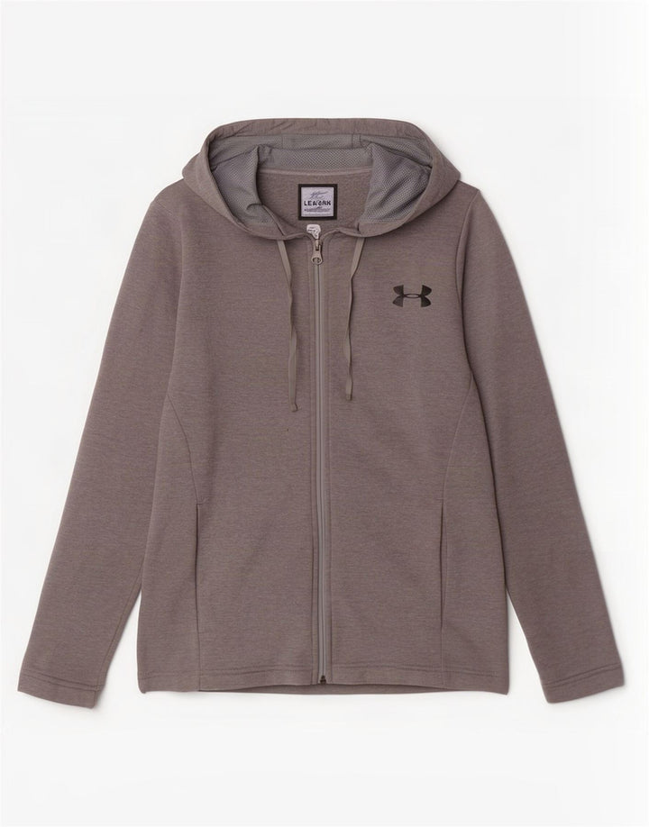 Pulover Under Armour Cold Gear pentru bărbați, cu fermoar, poliester mic, gri