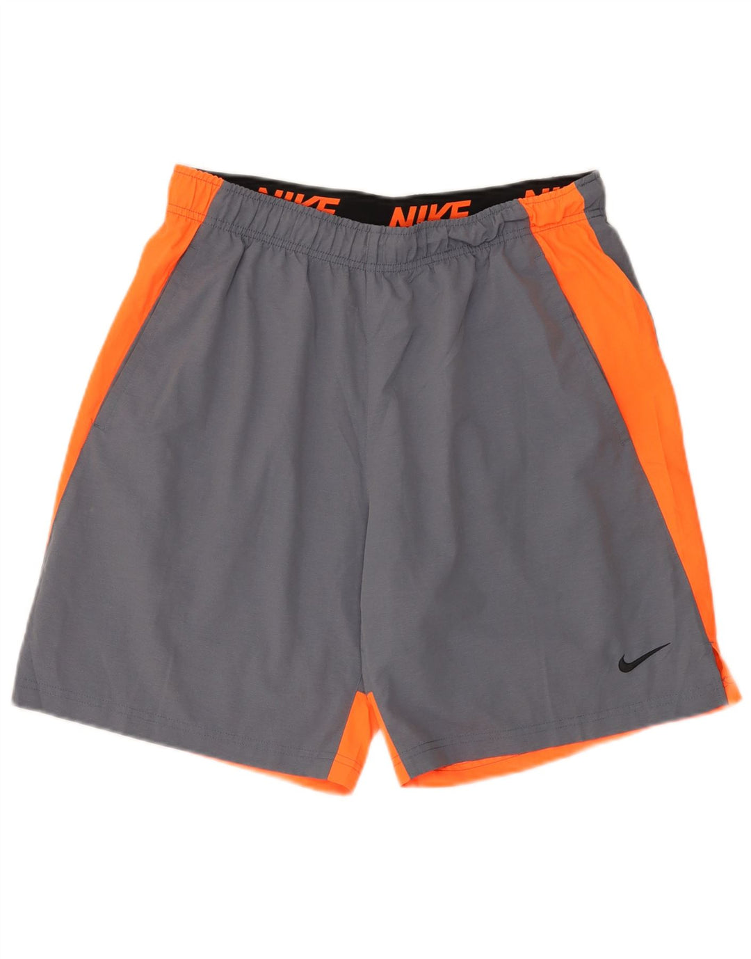 Pantaloni scurți sport Nike Dri Fit pentru bărbați, mari, gri, poliester color bloc