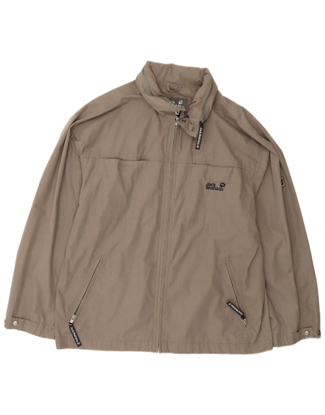 Jack Wolfskin Jachetă cu glugă pentru bărbați, UK 40, mare, gri, poliester