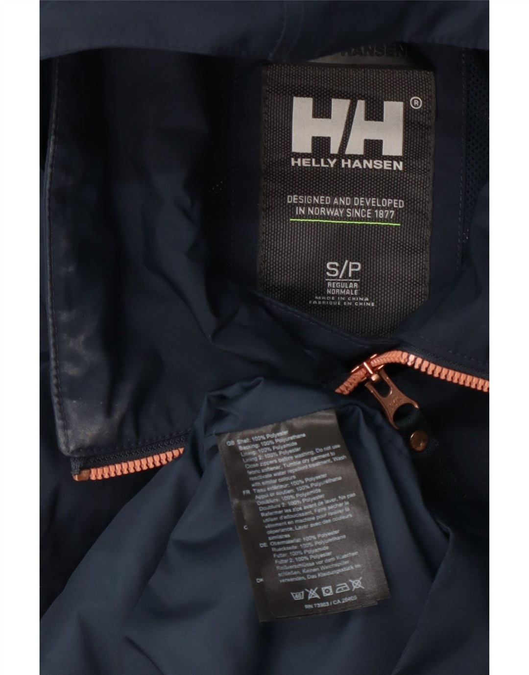 Pelernă de ploaie cu glugă cu glugă Helly Hansen pentru femei UK 10 Mic, bleumarin