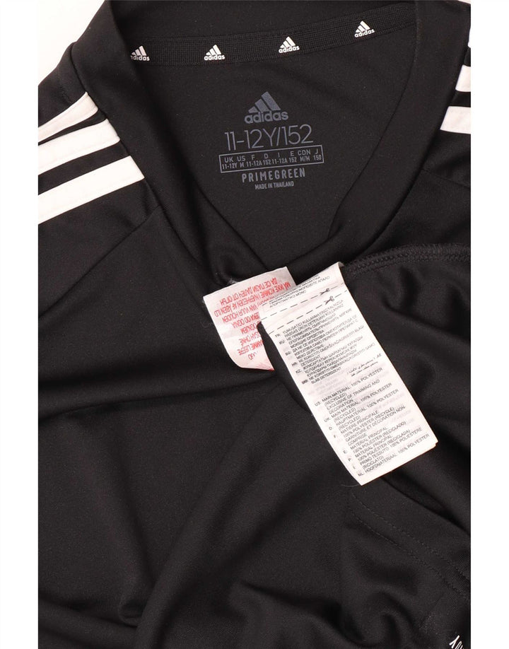 Tricou Adidas Aeroready Regular pentru băieți Top 11-12 ani Poliester negru
