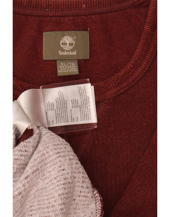 Hanorac TIMBERLAND Regular Fit Jumper XL bumbac roșu