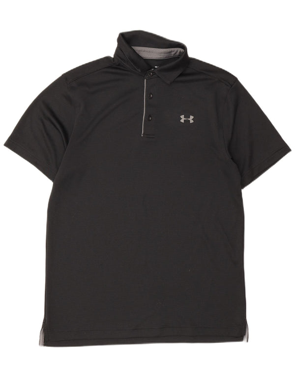 Cămașă polo Under Armour pentru bărbați Heat Gear loose fit, mediu negru