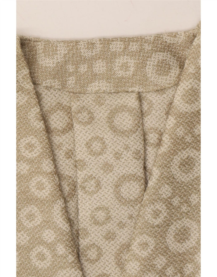 VINTAGE Womens Blazer Jacket UK 12 Medium Beige Spotted Vintage Vintage and Second-Hand Vintage from Messina Hembry 