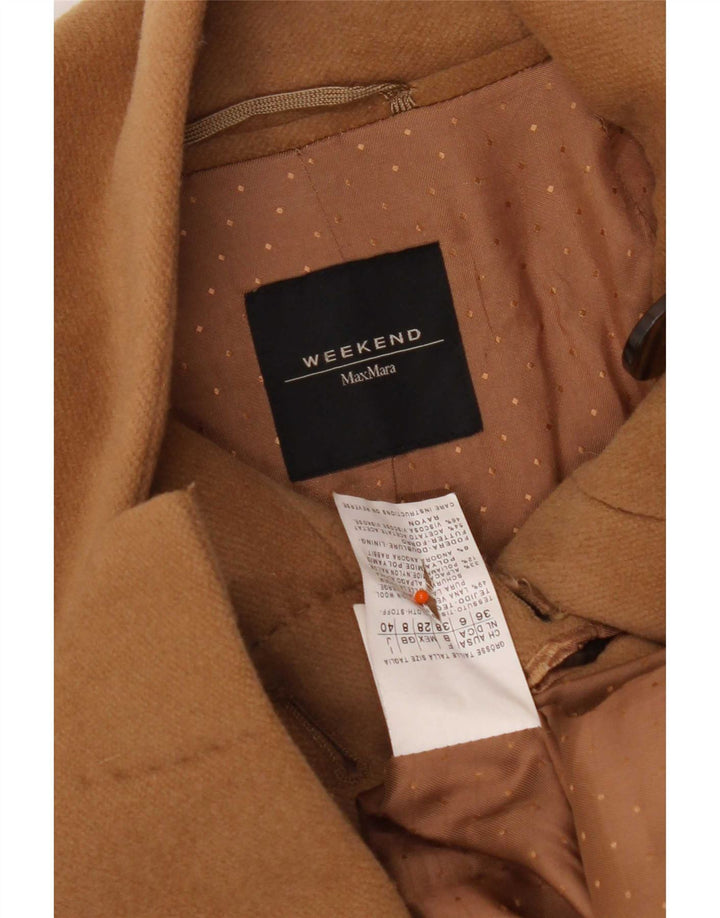 Pardesiu de weekend pentru femei Max Mara UK 8 mic bej lână virgină