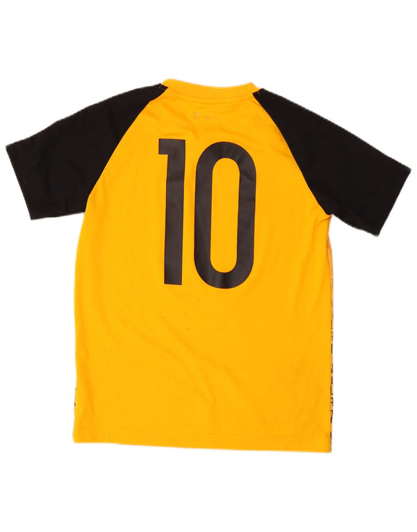 Tricou grafic Adidas pentru băieți MESSI Top 11-12 ani Sport poliester galben