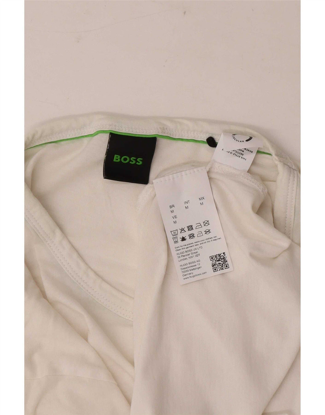 Tricou pentru bărbați Hugo Boss Top Medium Alb Bumbac