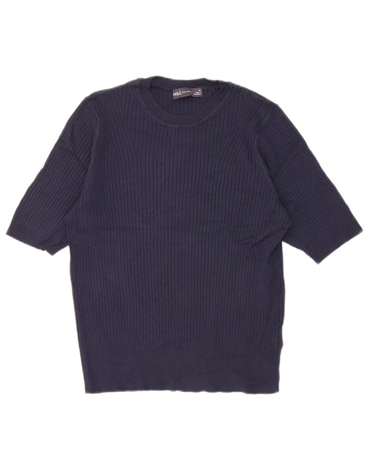 Tricou pentru femei Marks & Spencer Top UK 14 Medium Bleumarin Viscoză