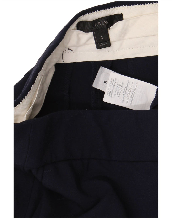 Pantaloni chino drepti pentru femei J. Crew US 2 XS W28 L32 bleumarin Poliester