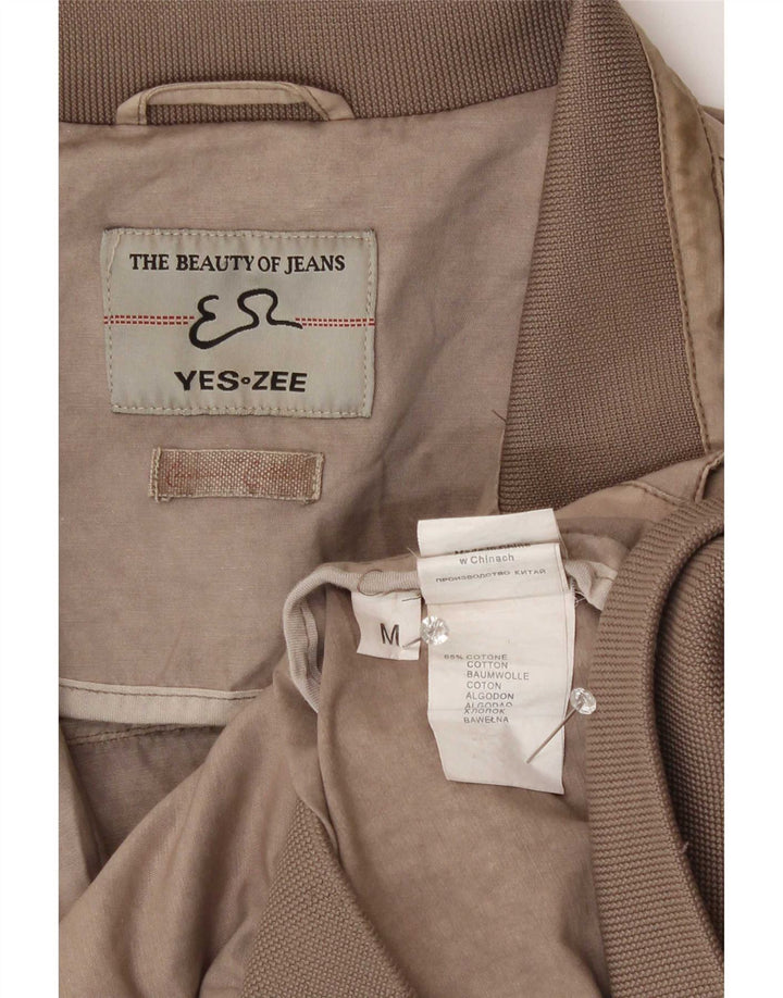 Bomber vintage pentru bărbați UK 38, bumbac maro mediu