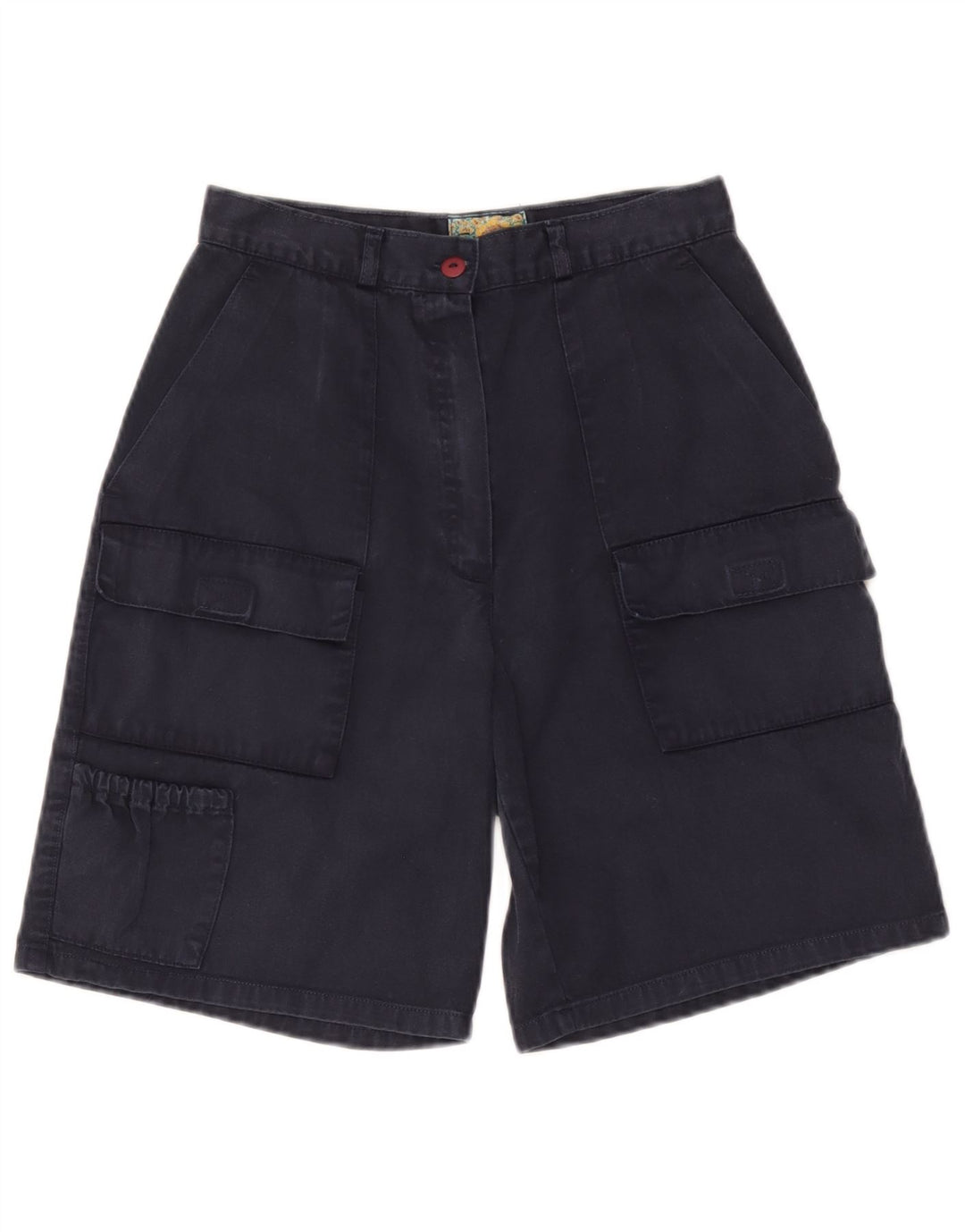 Pantaloni scurti cargo vintage pentru femeie Bermude IT 44 Medium W28 Bumbac bleumarin