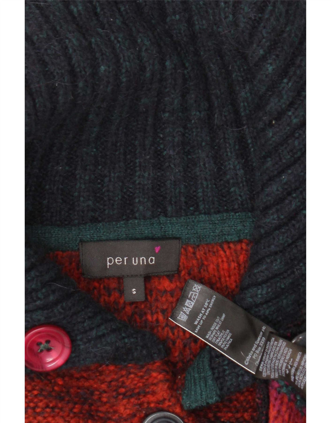 Marks & Spencer Pulover Cardigan Per Una Femei UK 10 Mic Multicolor
